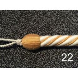 Gevlochten ronde kabel embrasse NIEUW - ca 1m lang (2)