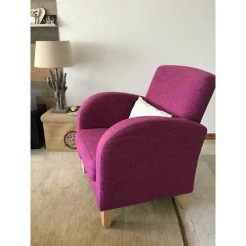 Eetkamerbank stof Roze