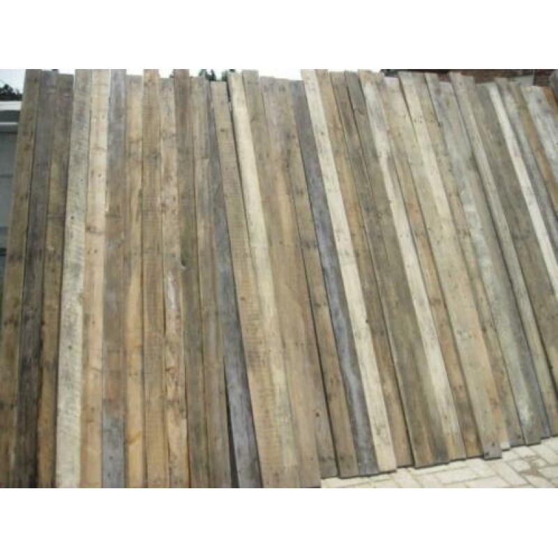 Recycling hout - Eco hout - balken + planken, grote voorraad