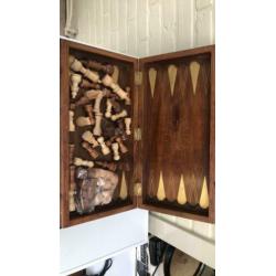 Houten schaakbord