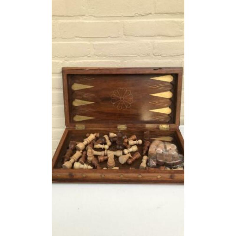 Houten schaakbord
