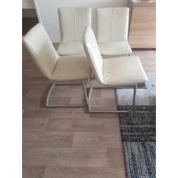 Vier Dacran dikke lederen stoelen Henders &Hazel