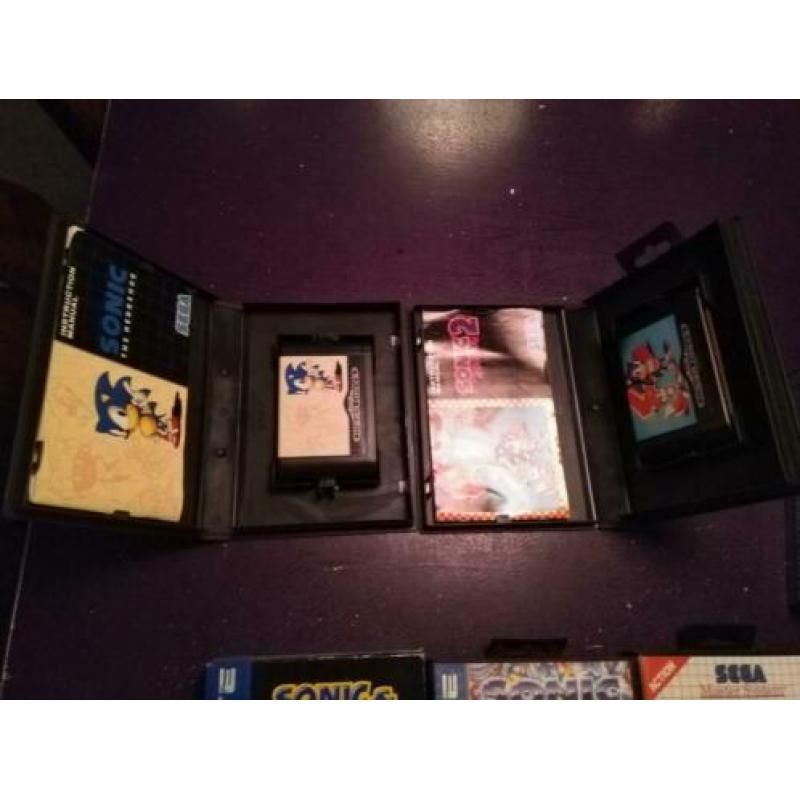 Sega mega drive master system Sonic Games 6 stuks