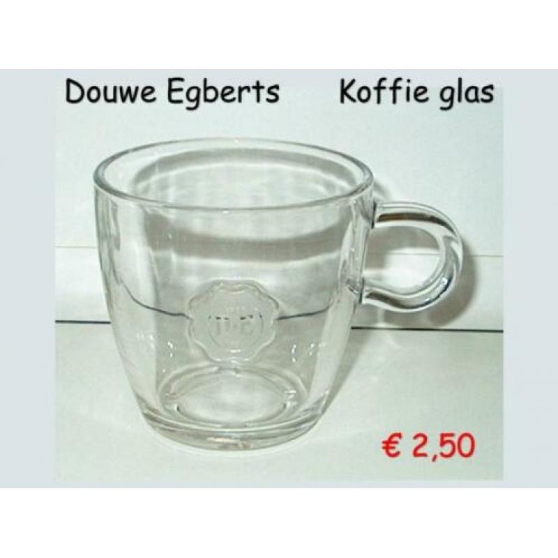 Douwe Egberts Espresso glas 75mm hoog (11 stuks)