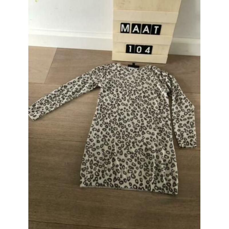 Jurkje jbc maat 104 panter met glittertje
