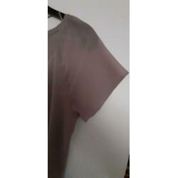 Street One top Mt M tricot met voile voorpand en raglan mouw