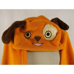 Knuffeldeken hond.Oranje-bruin.Snuggie Bright Eyes Blanket