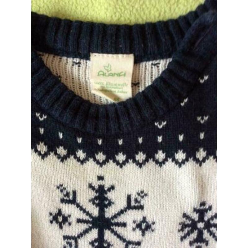 Alana jacquard strikmutsje en vest 2x biokatoen en wol h&m
