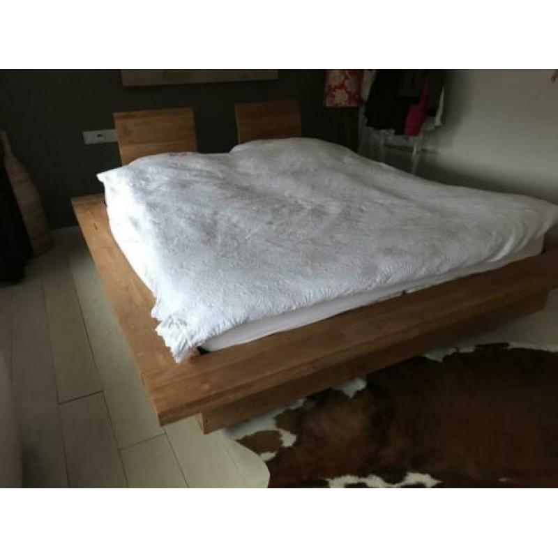Teakhouten 2 persoonsledikant