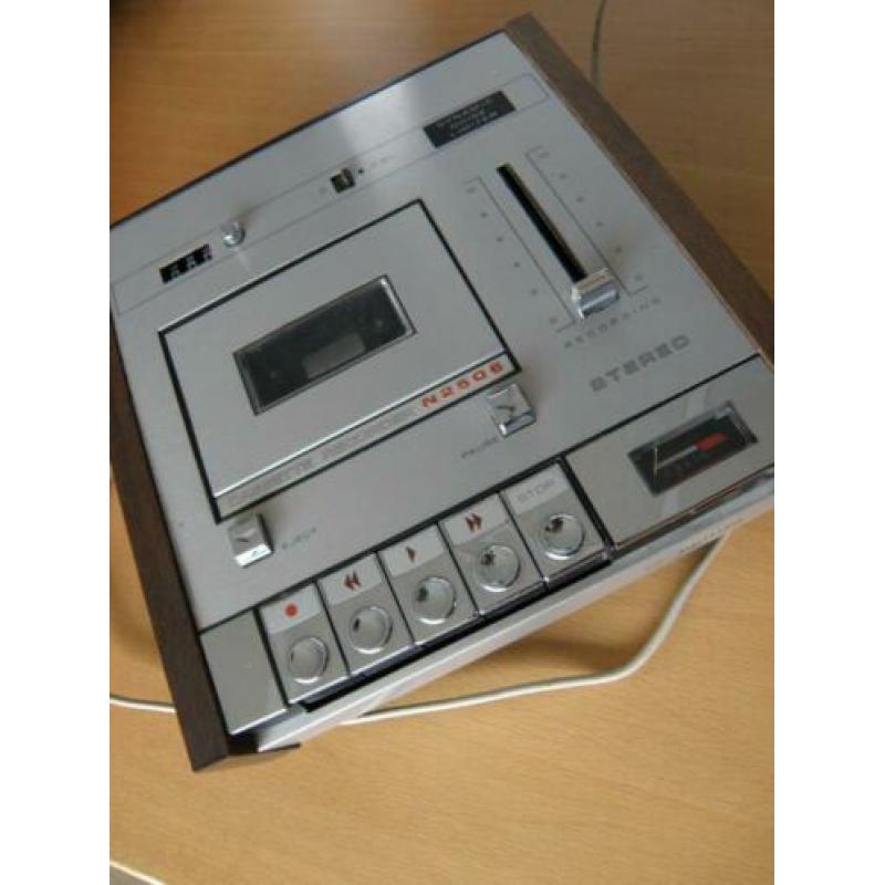 Philips Cassette Recorder N2506 met sterio microfoons