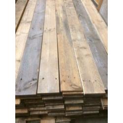 Recycling hout - Eco hout - balken + planken, grote voorraad