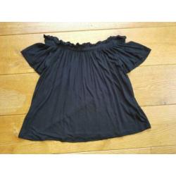 leuke offshoulder top met ruches maat 38 Primark
