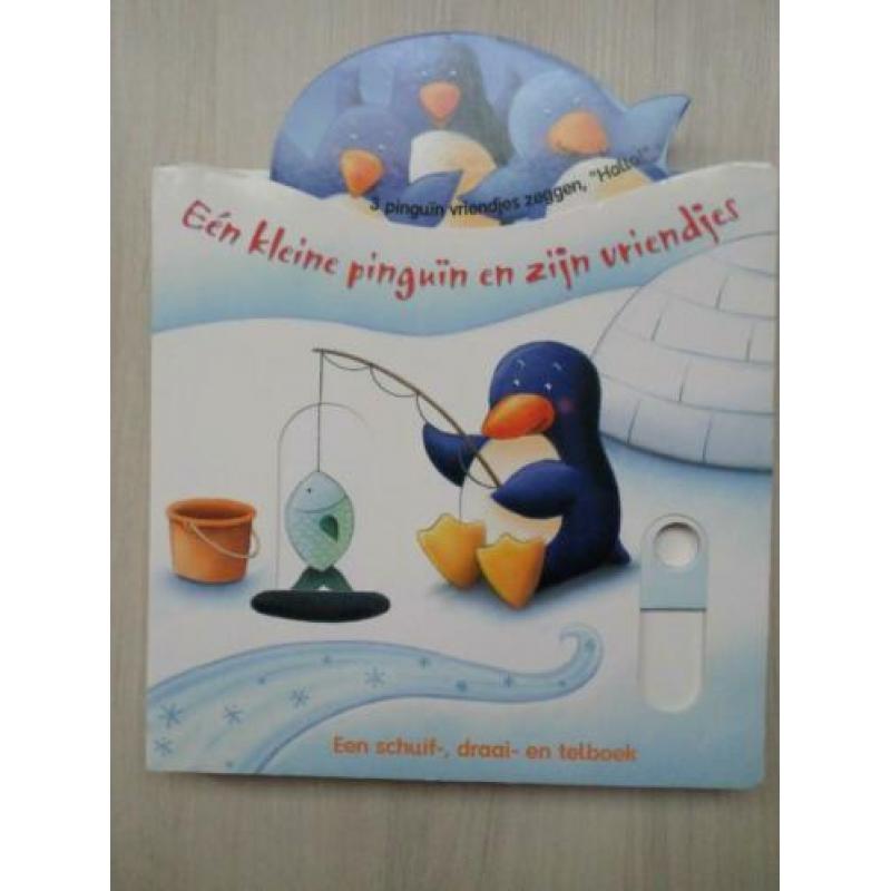 Schuif/Draai telboek Een kleine pinguin en zijn vriendjes