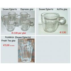 Douwe Egberts Espresso glas 75mm hoog (11 stuks)