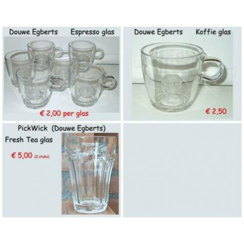 Douwe Egberts Espresso glas 75mm hoog (11 stuks)
