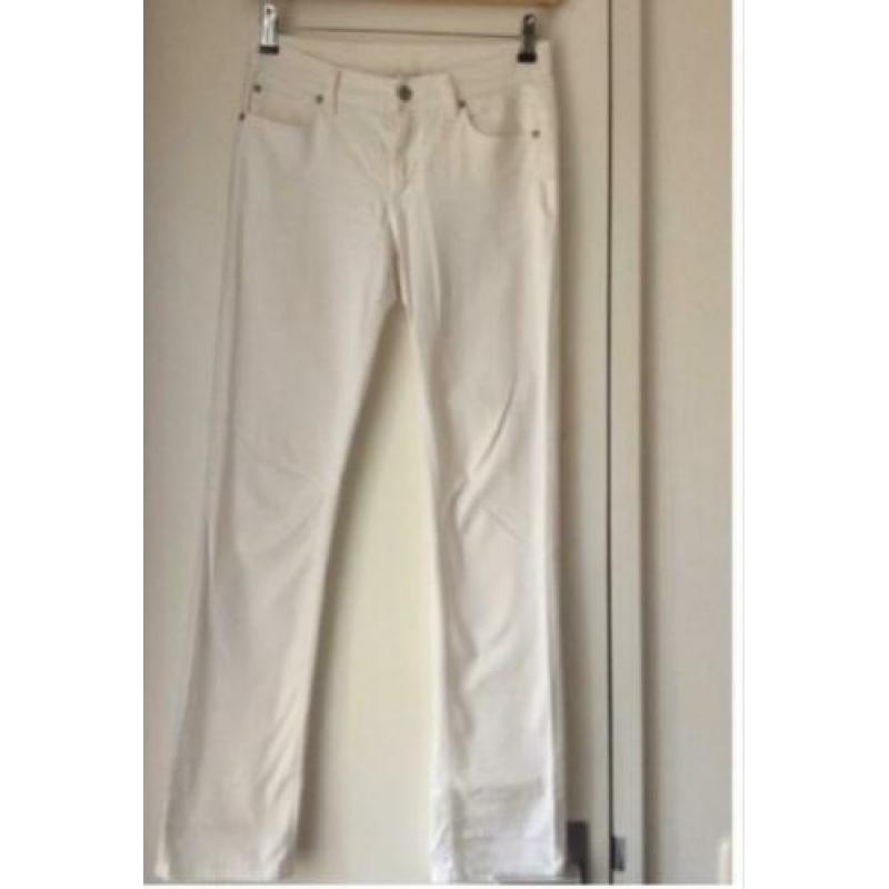 yaya jeans broek wit 36 S als nieuw (beige kaki)