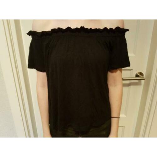 leuke offshoulder top met ruches maat 38 Primark