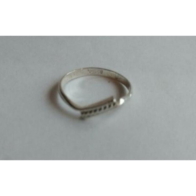 Mooie damesring met fantasie vlechtpatroon, maat 16,5