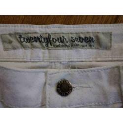 2545 witte jeans TWENTYFOURSEVEN; Mt=33/30 Nieuwstaat