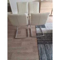 Vier Dacran dikke lederen stoelen Henders &Hazel