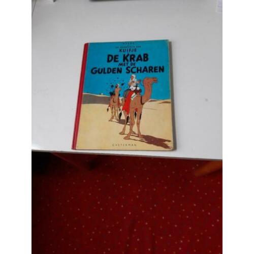 Kuifje de krab met de gulden scharen A54III mooi.