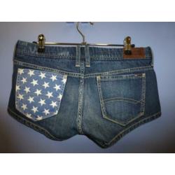 Tommy Hilfiger hotpants shorts denim USA print S nr 28949