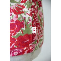Blutsschwester - blutsgeschwister top rood bloemen maat S M