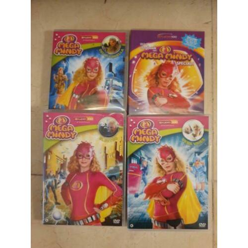4 dvd's van Mega Mindy