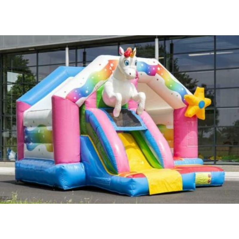 springkussen unicorn te huur, huren
