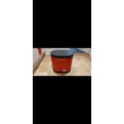 Wesco dubbele vuilnisbak rood 2x20 liter