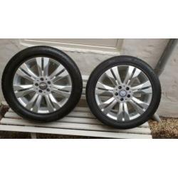 Mercedes S klasse velgen 18 inch met Pirelli zomerbanden