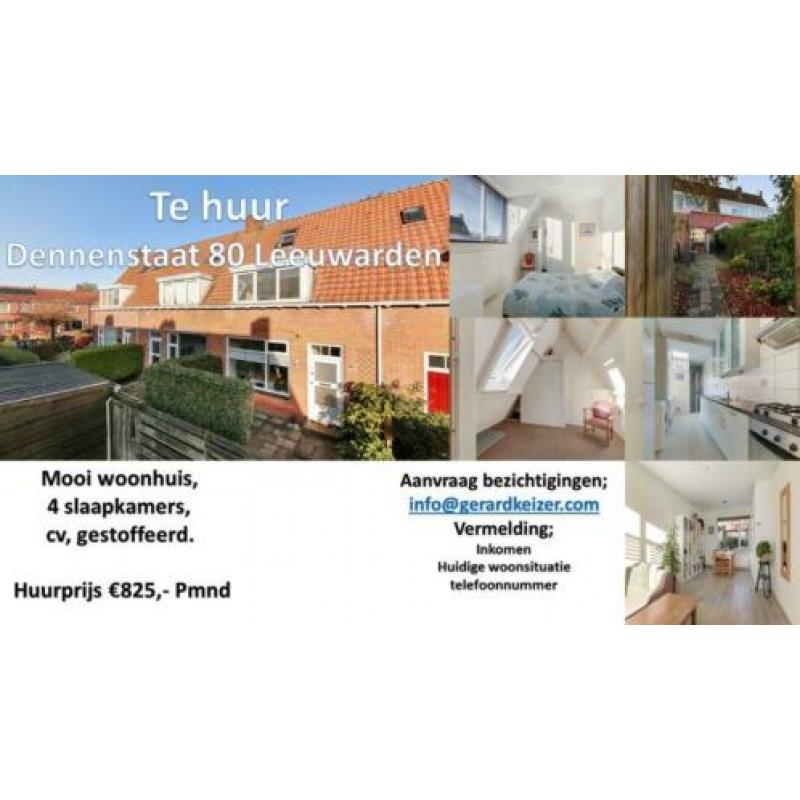 Leeuwarden te huur mooi woonhuis