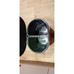 Wesco dubbele vuilnisbak rood 2x20 liter