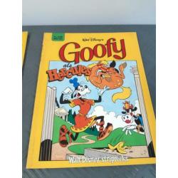 Stripboeken serie met Goofy de geschiedenis in