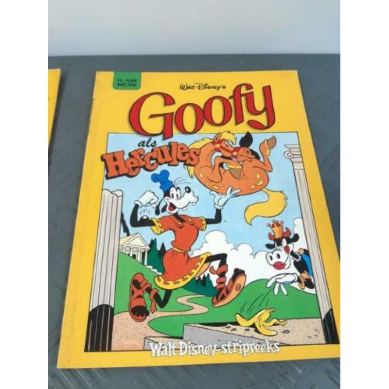 Stripboeken serie met Goofy de geschiedenis in