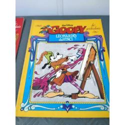 Stripboeken serie met Goofy de geschiedenis in
