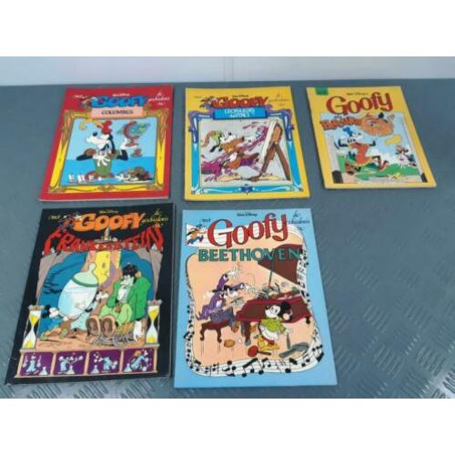 Stripboeken serie met Goofy de geschiedenis in