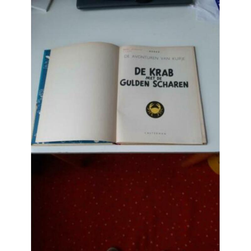 Kuifje de krab met de gulden scharen A54III mooi.