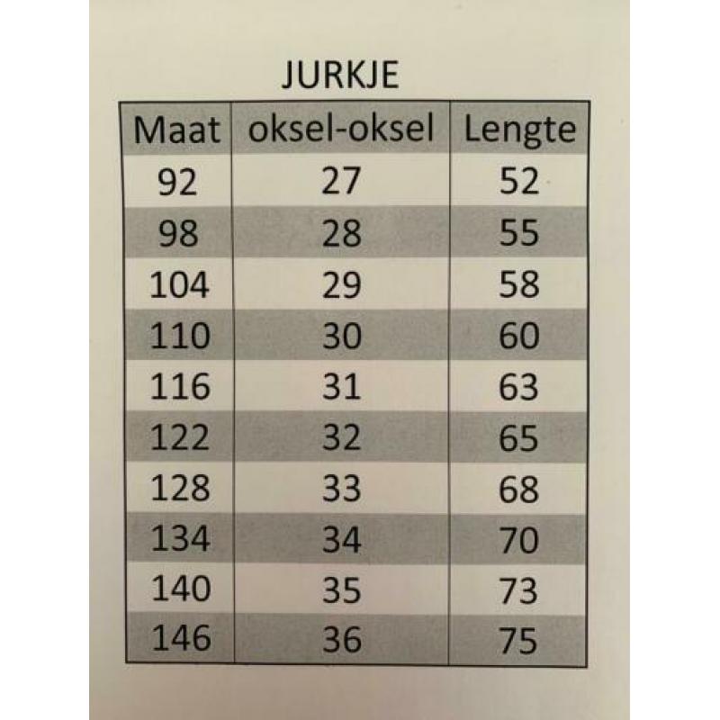Jurkje french terry maat 104