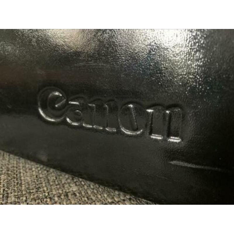Prachtige klassieke leren Canon fototas