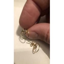 14 krt gouden oorbellen, 585