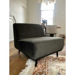Trendhopper fauteuil velours donker groen
