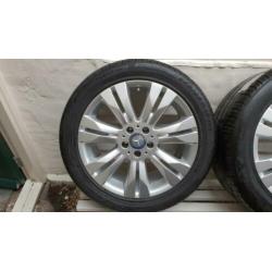 Mercedes S klasse velgen 18 inch met Pirelli zomerbanden