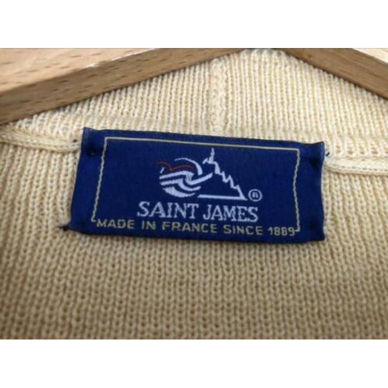 Saint James vest, wol, geel, maat 44