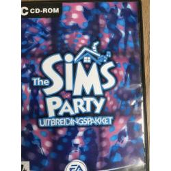 2 pc cd-roms Sims op vakantie en party uitbreidingspakketten