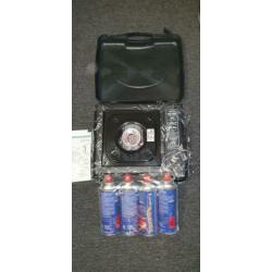Gasfornuis met 4 gasflessen (nieuw in verpakking)