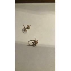 14 krt gouden oorbellen, 585