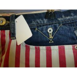 Tommy Hilfiger hotpants shorts denim USA print S nr 28949
