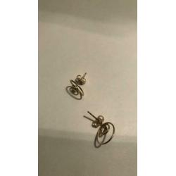 14 krt gouden oorbellen, 585