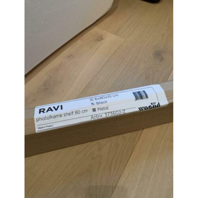 Woood Ravi fotolijst wandplank zwart staal 80 NIEUW Vt wonen